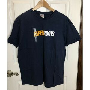 NWT Roots Athletic Blue Tee Shirt AspenRoots Men's Size L
